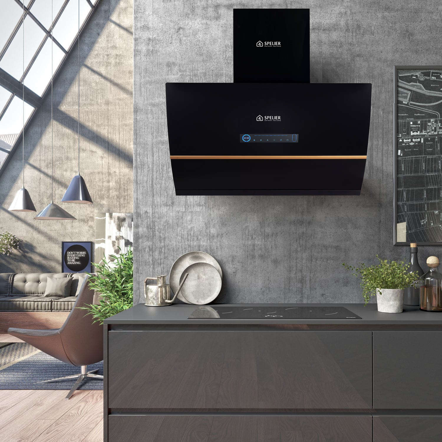 Máy Hút Mùi SPELIER SP-708PLUS/90