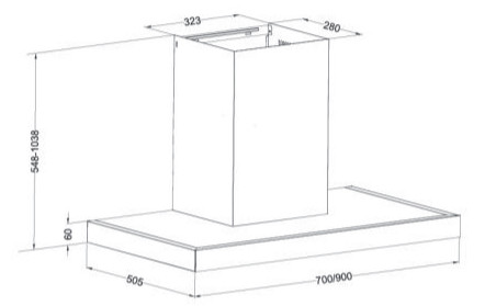 Máy Hút Mùi Eurosun EH-70AF77