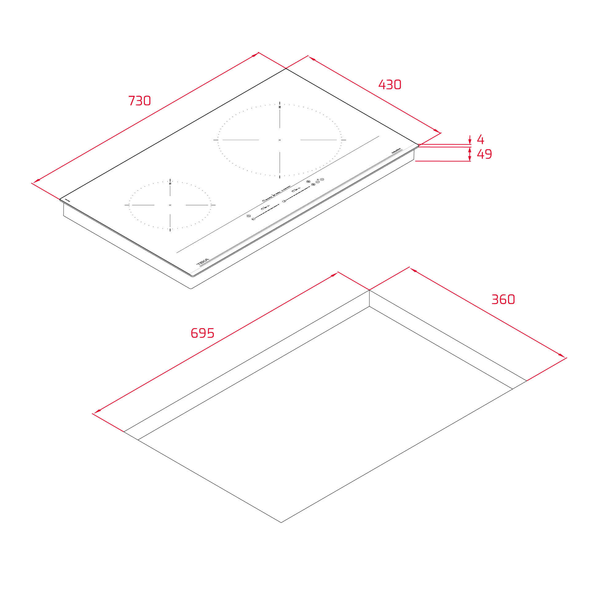 Bếp Từ TEKA TOTAL IZC 72310 MSP BK