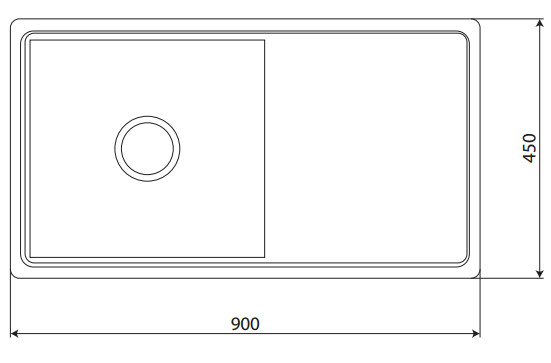 Chậu rửa KAFF KF-HMD9045BI