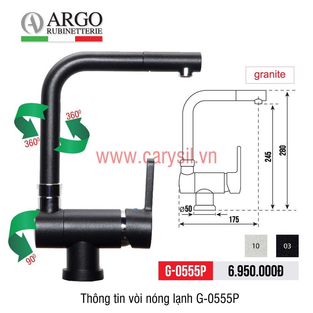 Vòi Rửa CARYSIL G-0555P