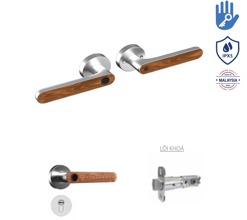 Khóa Vân Tay Cửa Gỗ Avolock AT-105-G