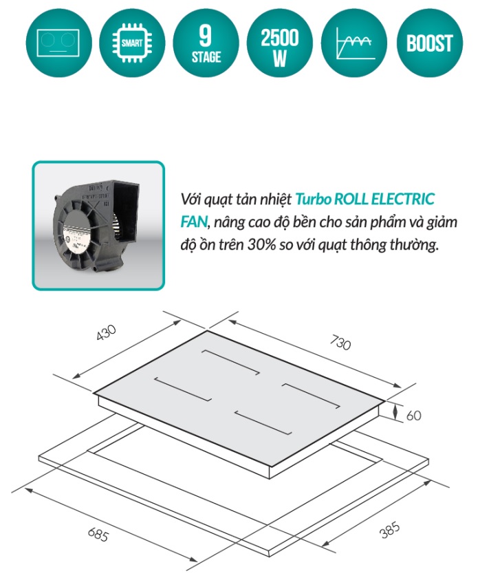 Bếp Từ GrandX GX IH668SE