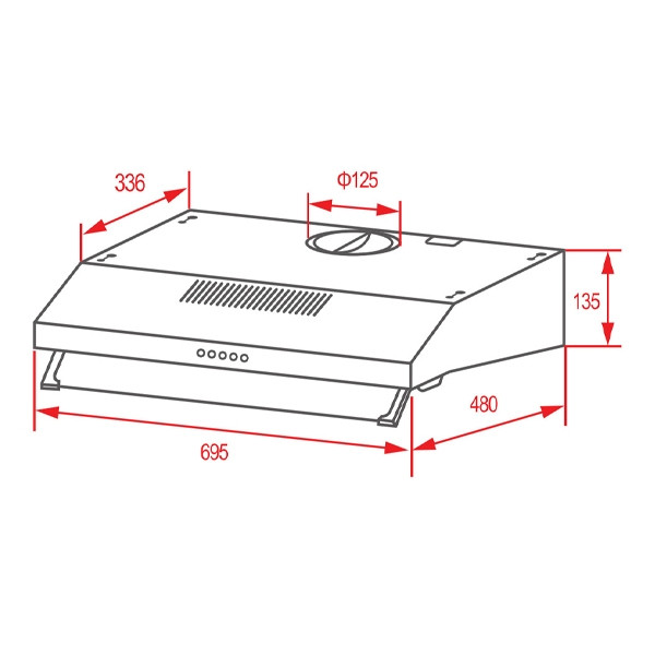 Máy Hút Mùi TEKA EASY CH 1070 BG