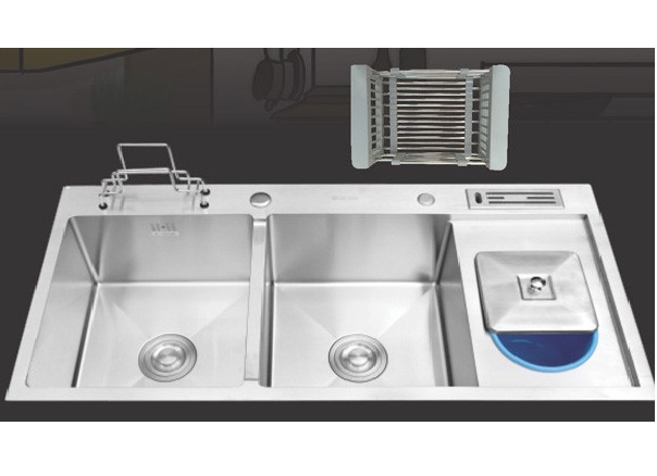Chậu Rửa 2 Hộc Cánh Chờ B-GEM BG-12050R