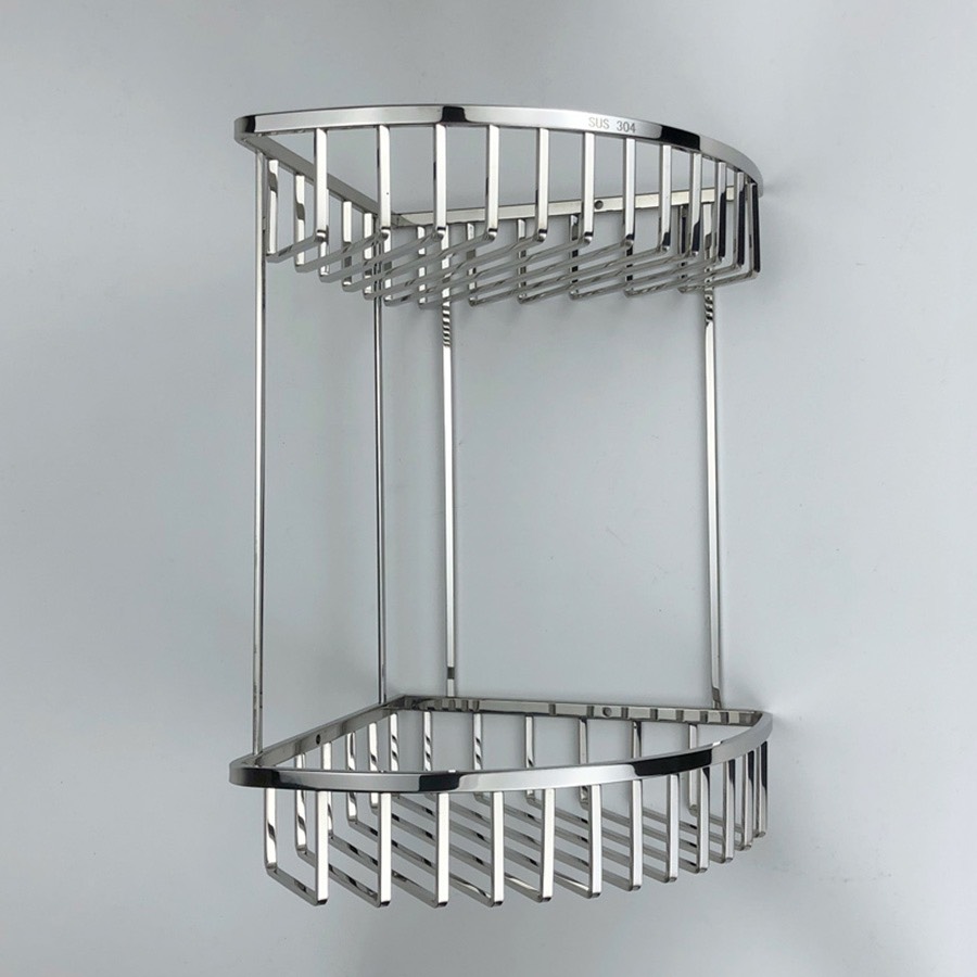 Kệ Góc 2 Tầng INOX SUS304 Cao Cấp B-GEM BG-PKV0923