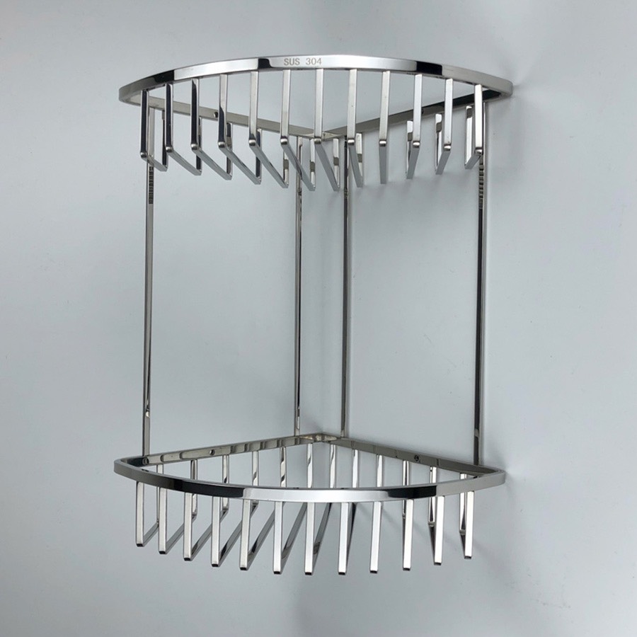 Kệ Góc 2 Tầng INOX SUS304 Cao Cấp B-GEM BG-PKV0923