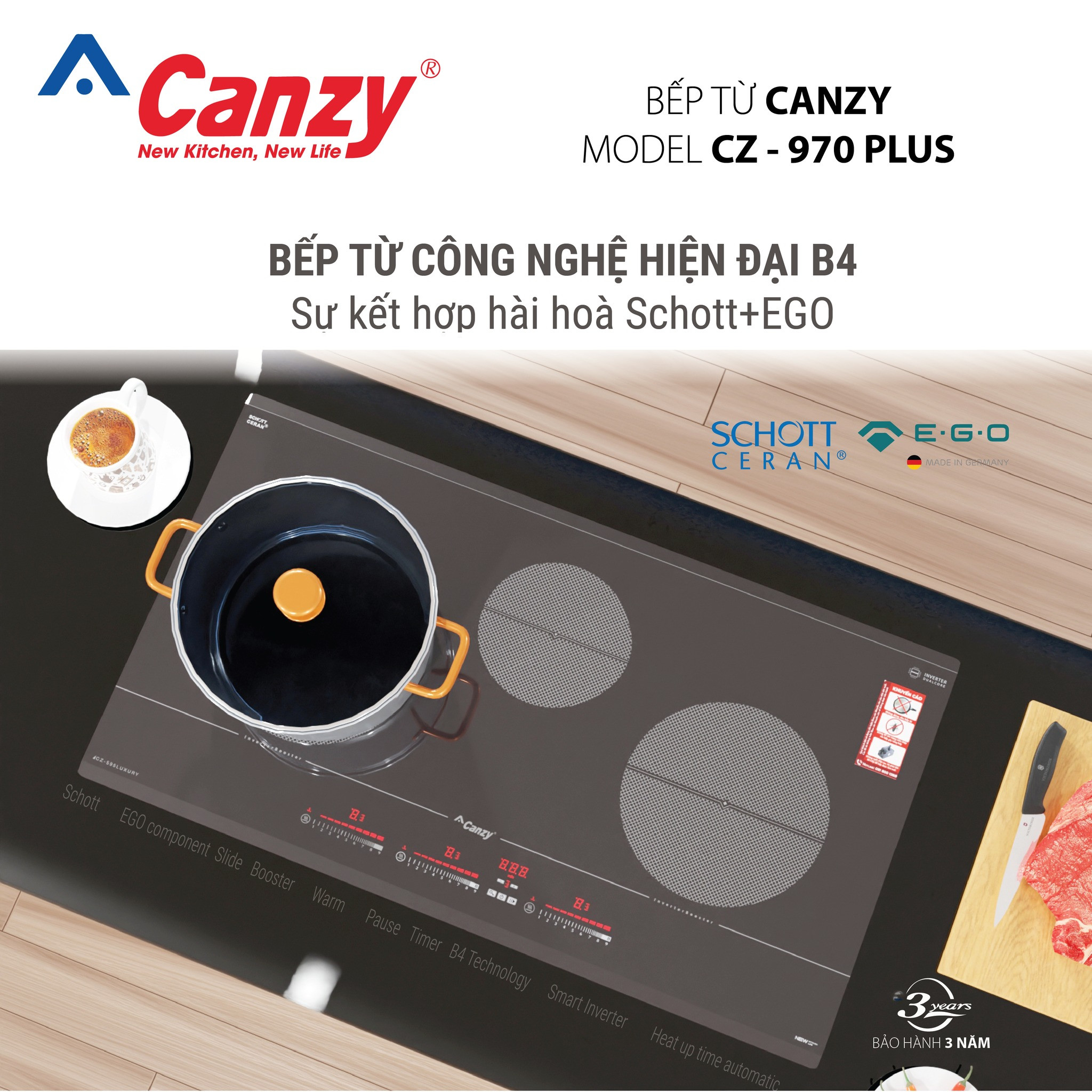 Bếp Điện Từ CANZY CZ-970PLUS