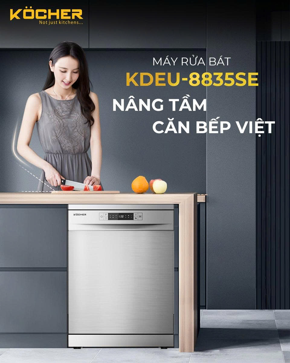 Máy rửa chén KOCHER KDEU-8835SE Series 6