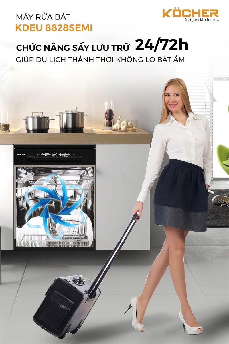 Máy rửa chén KOCHER KDEU-8828SEMI Series 7