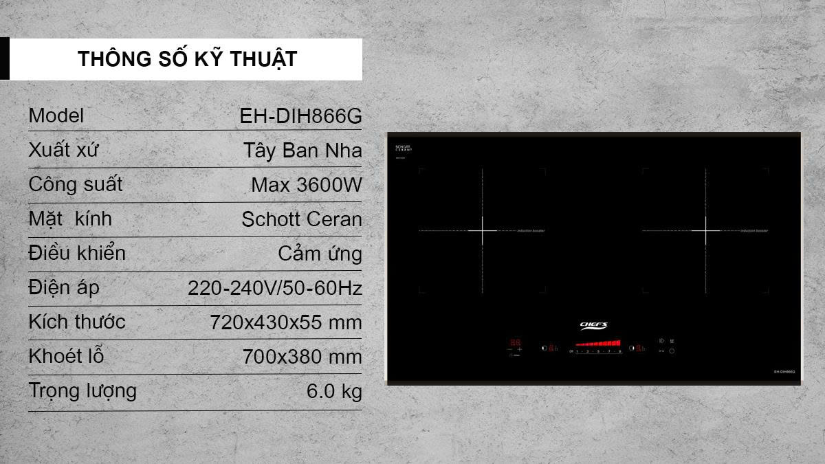 Bếp Từ Chefs EH-DIH866G