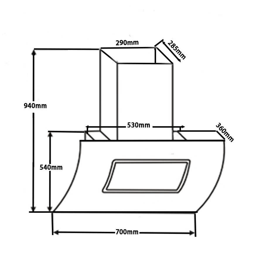 Máy hút mùi CHEFS EH-R706E7B
