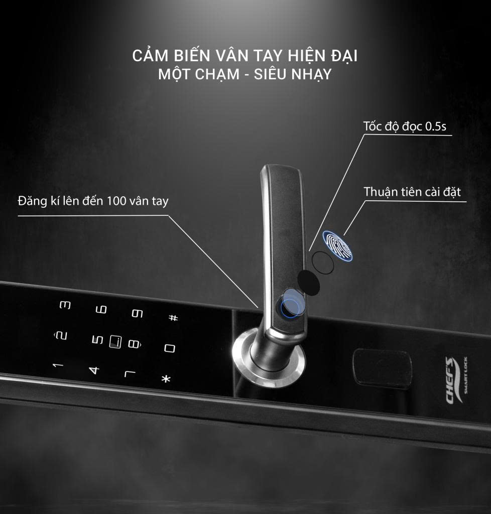 Khóa Điện Tử CHEFS EH-A16SB