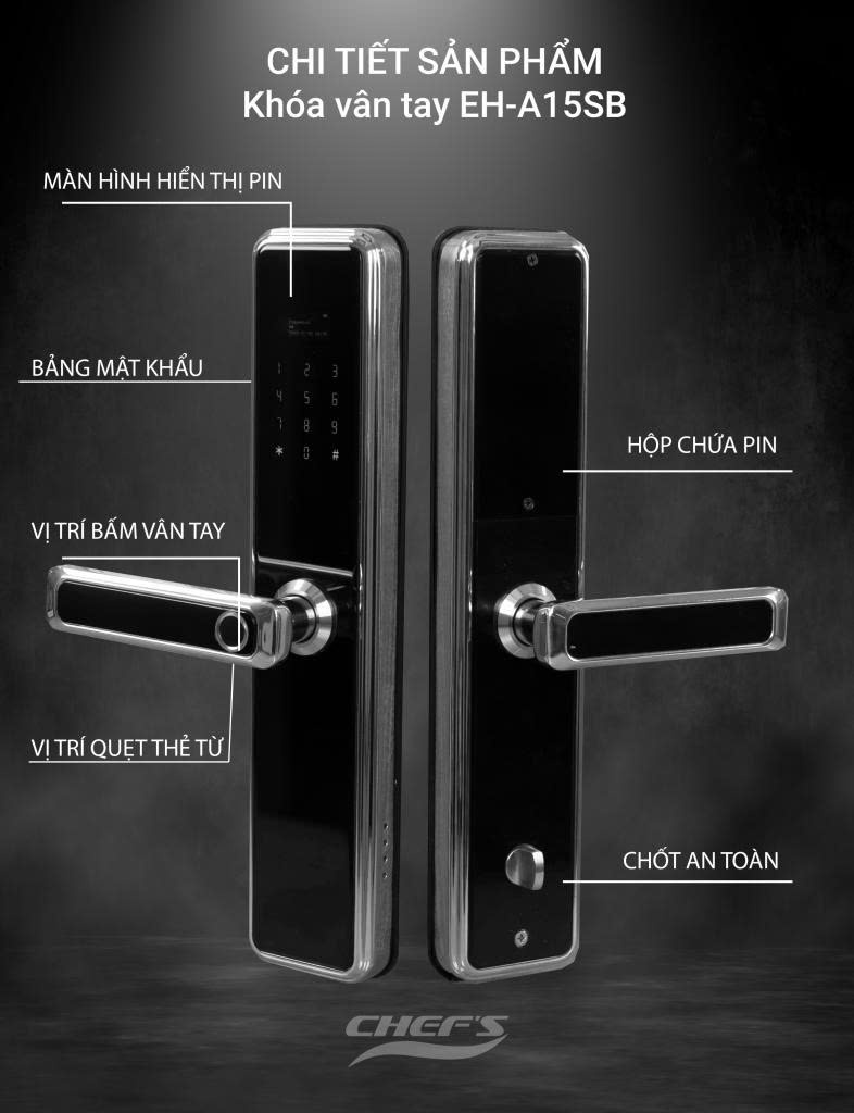 Khóa Điện Tử CHEFS EH-A15SB