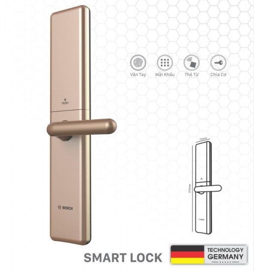 Khóa Điện Tử BOSCH ID80EU AMBER GOLD