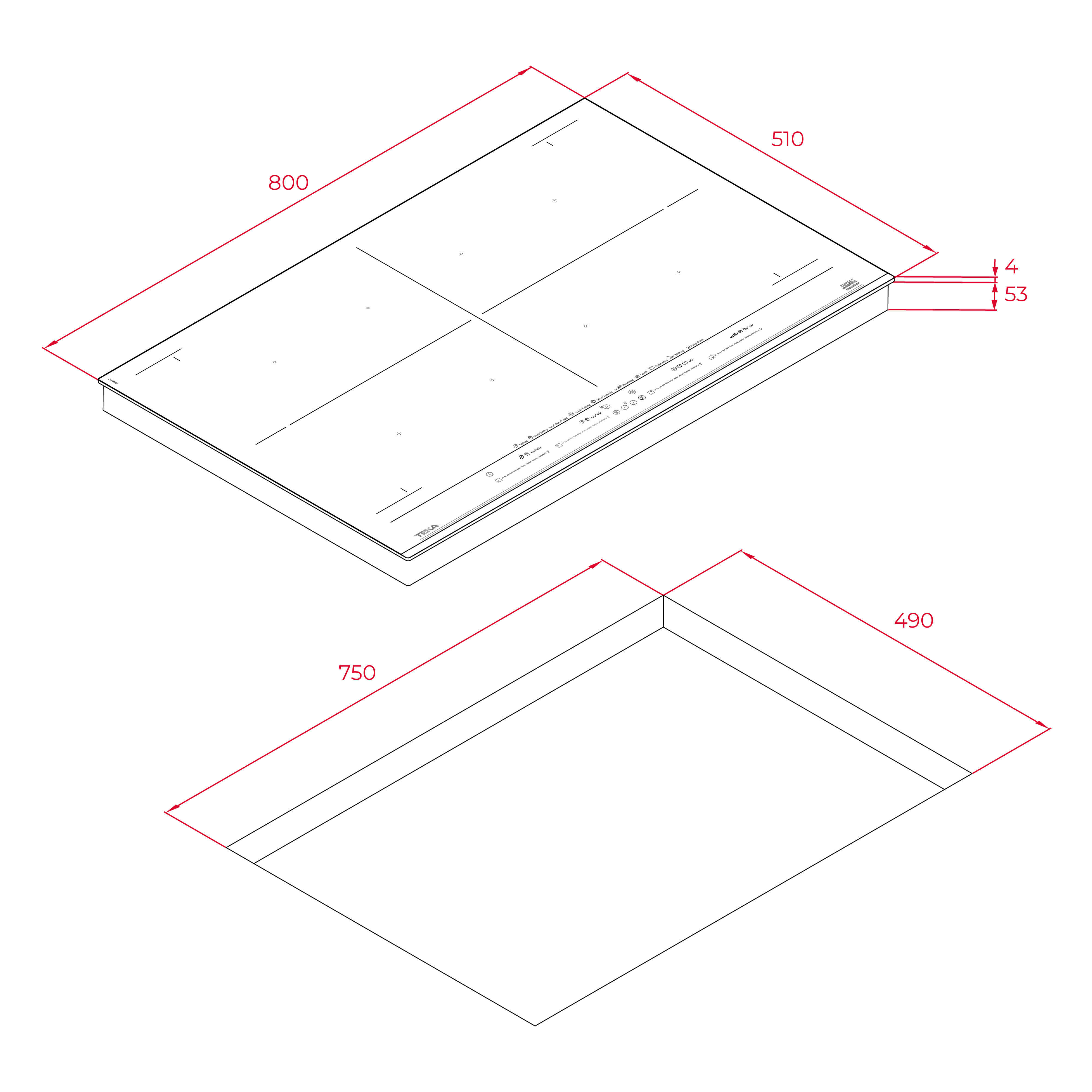 Bếp từ Teka MAESTRO DIRECTSENSE IZF 88700 MST