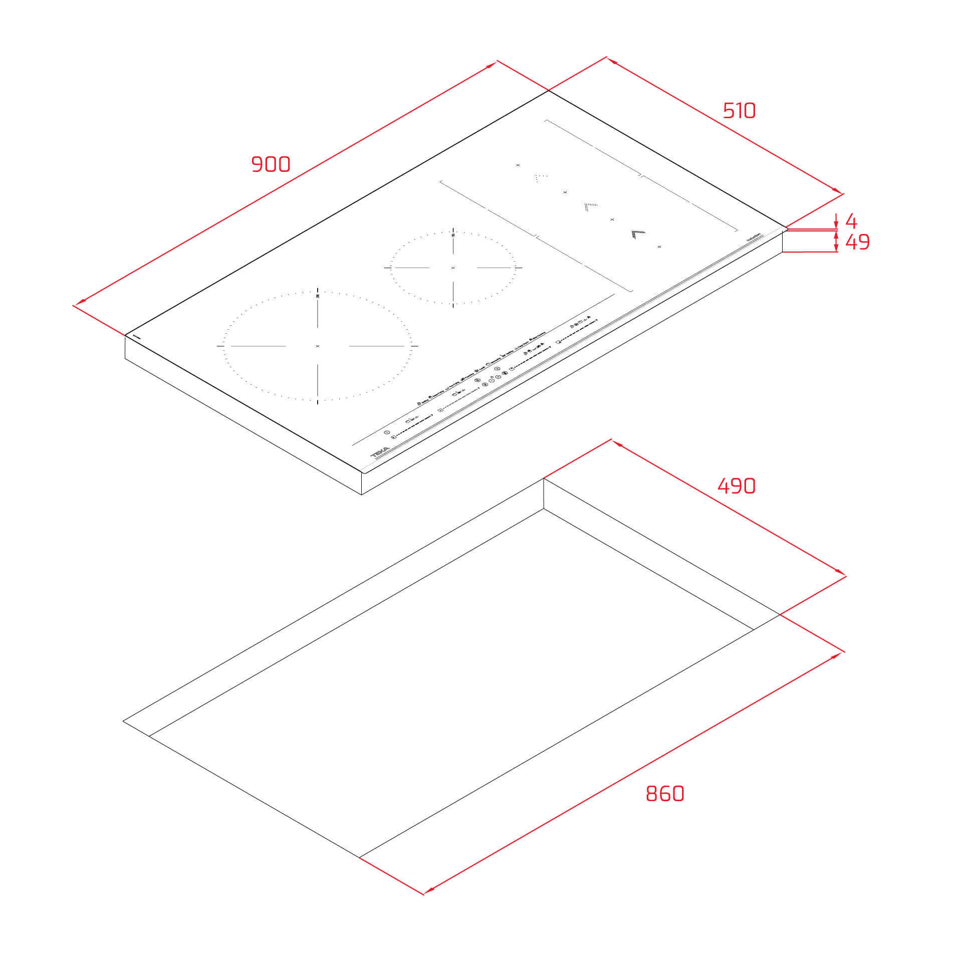 Bếp Từ TEKA MAESTRO IZS 96700 MST BK