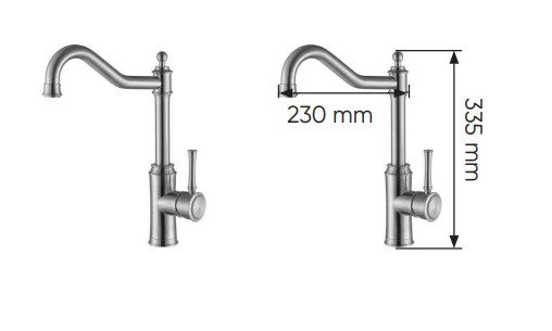 VÒI RỬA NÓNG LẠNH KAFF KF-FC606
