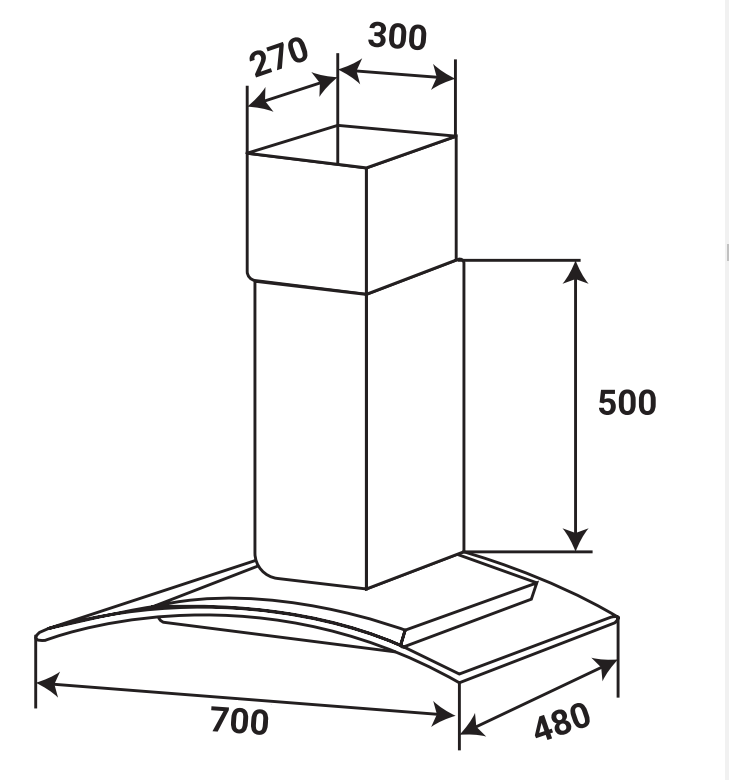 Máy Hút Mùi KAFF KF-GBT7007