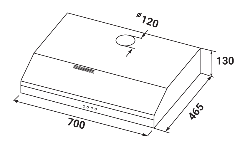 Máy Hút Mùi KAFF KF-S70HD