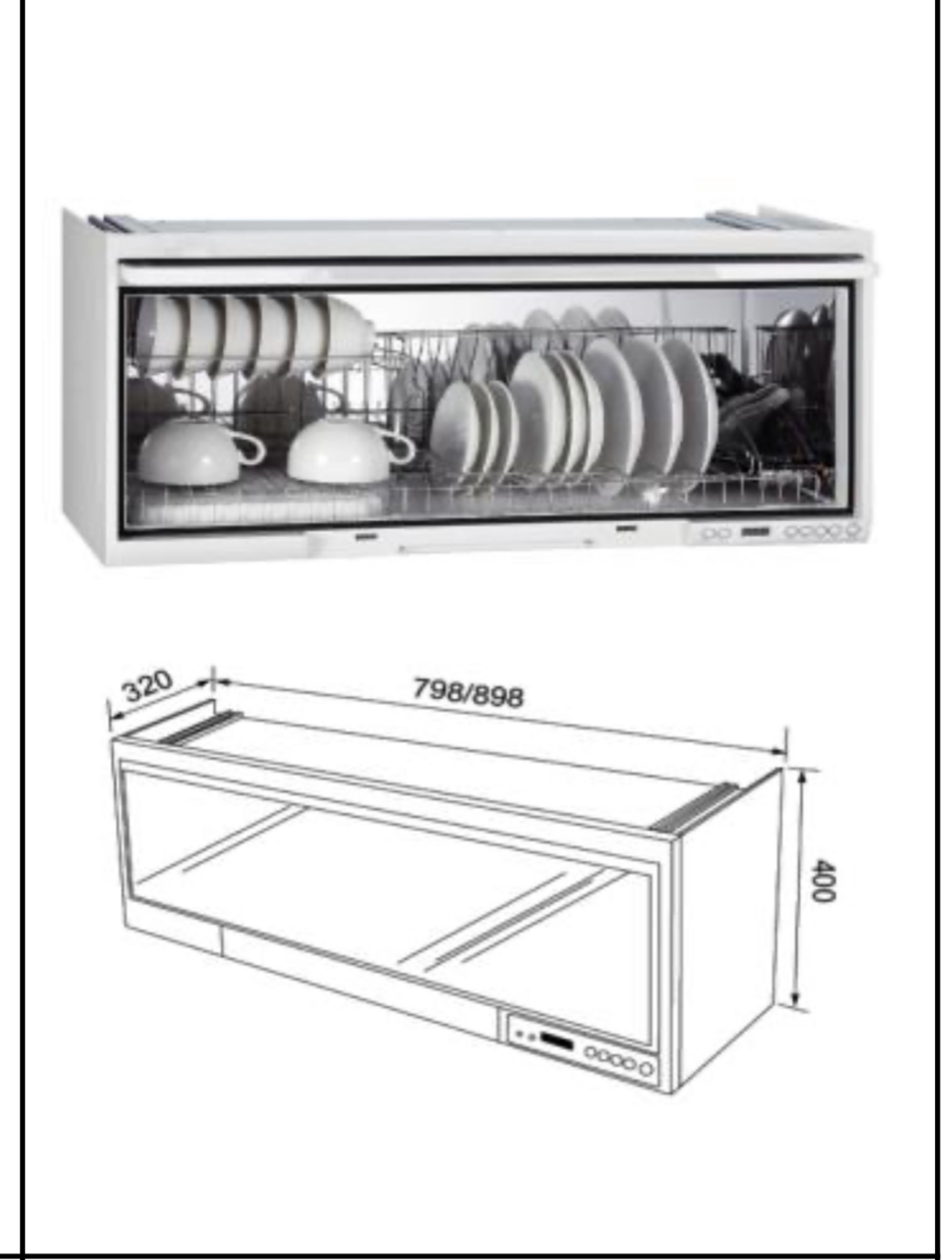 Máy Sấy Chén KAFF KF-DRD800KR