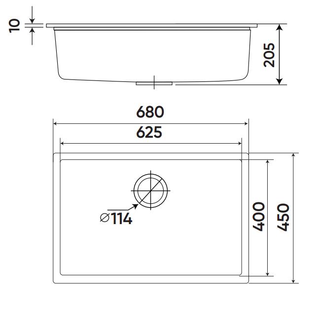 Chậu rửa KAFF GRANITE KAFF KF-MONDX-6845