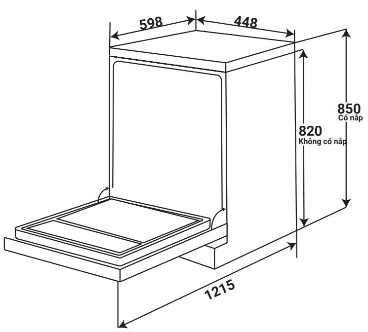 MÁY RỬA CHÉN KF - W45A1A401J