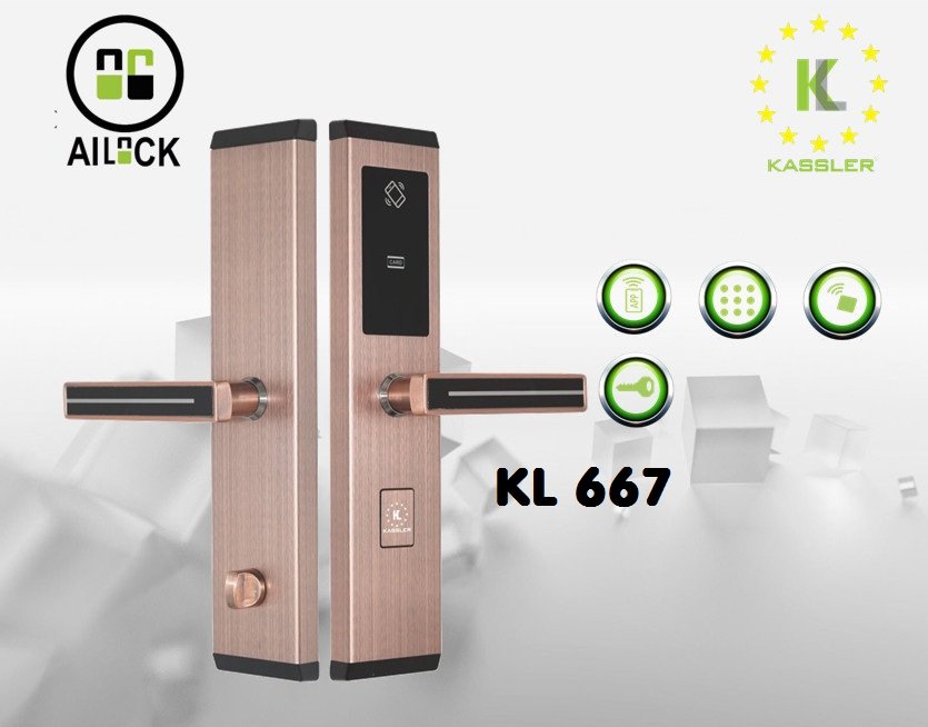 Khóa điện tử Kassler KL-667 COPPER