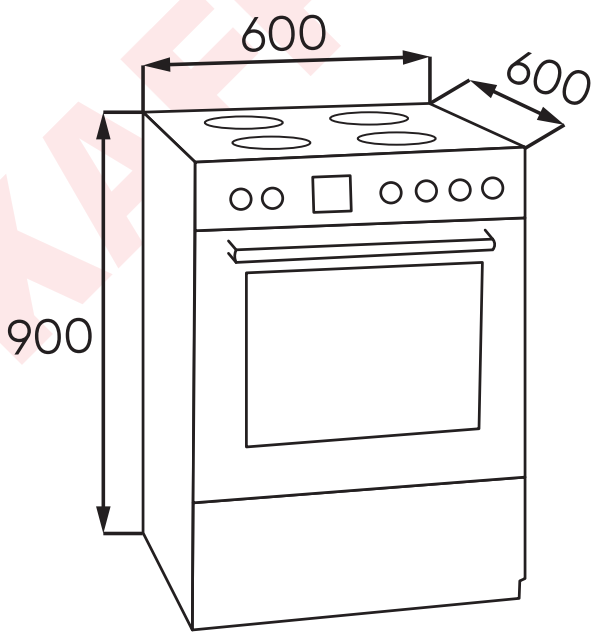 Bếp Gas Liền Lò KAFF KF-FRT6604GAC