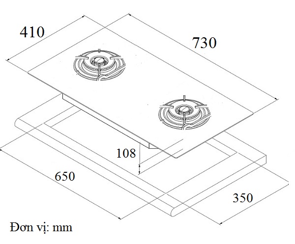 Bếp Gas EUROSUN EU-GA281
