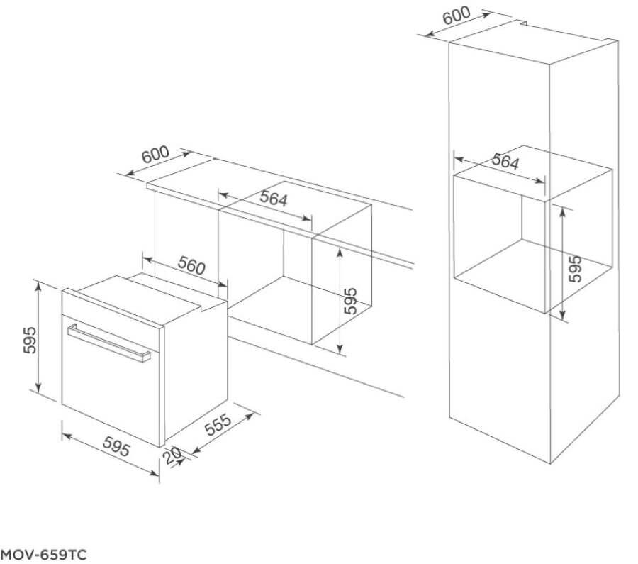 Lò Nướng Malloca MOV-659TC