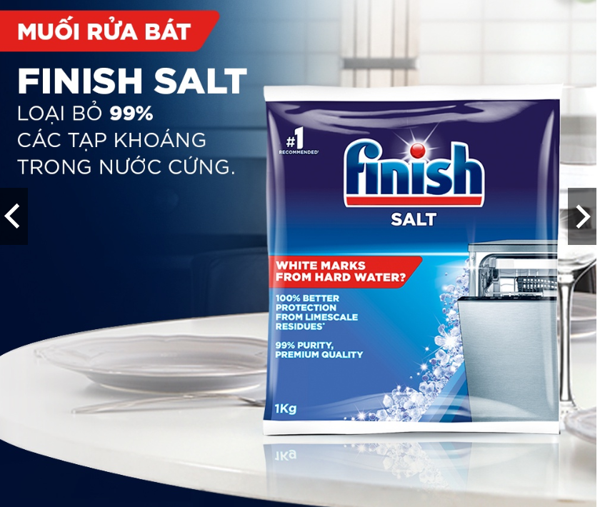 Muối Rửa Chén Finish 1kg