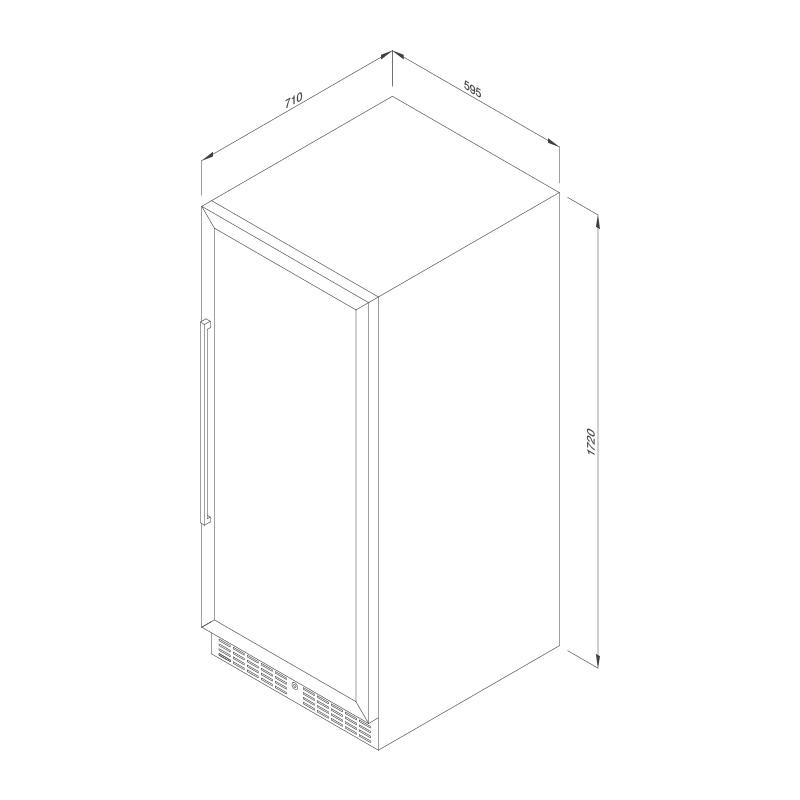 Tủ Rượu Malloca MWC-180BG
