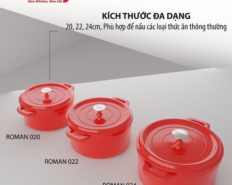 Nồi Gang CANZY CZ-Roman 022