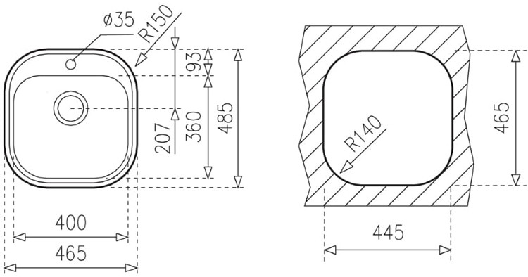 Chậu Rửa TEKA TOTAL STYLO 1B
