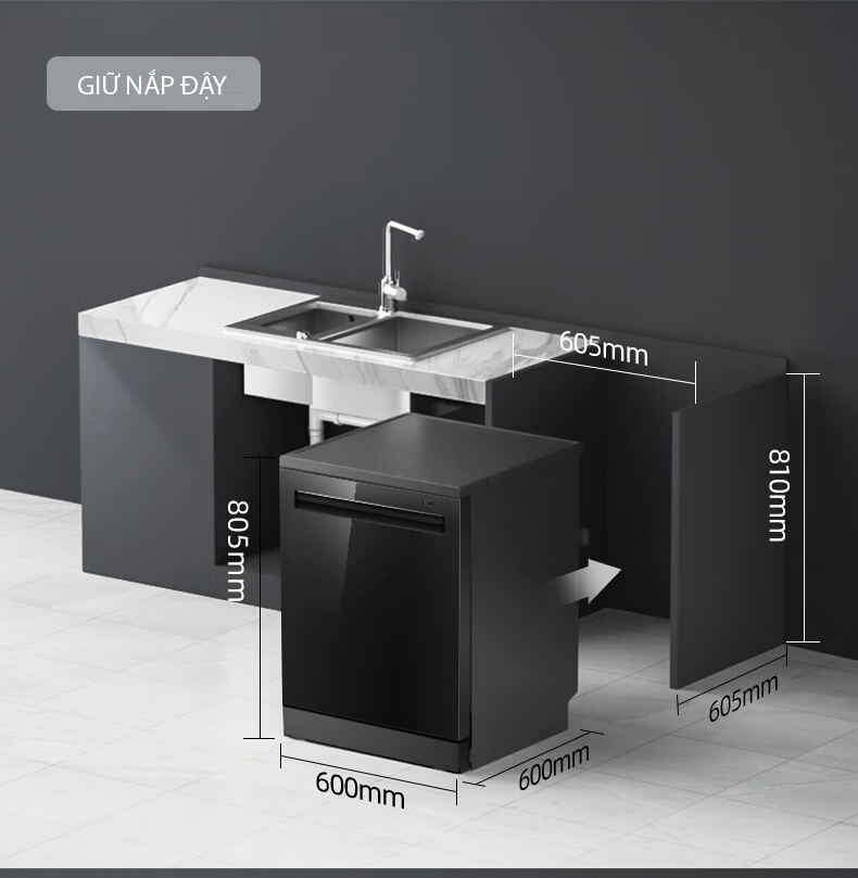 MÁY RỬA BÁT EUROSUN SMS82EU88B