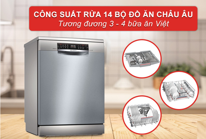 Máy Rửa Chén BOSCH SMS6ZCI42E|Serie 6