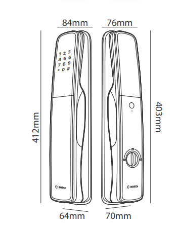 Khóa Điện Tử BOSCH EL800A EU AMBER GOLD