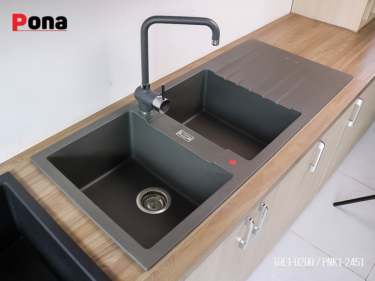 Chậu Rửa PONA TOE1-D200/Mitallico
