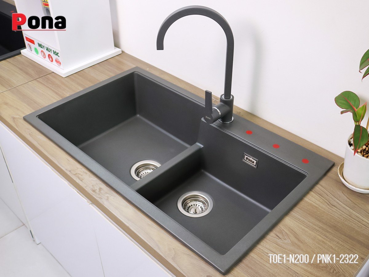 Chậu Rửa PONA TOE1-N200/Metallico