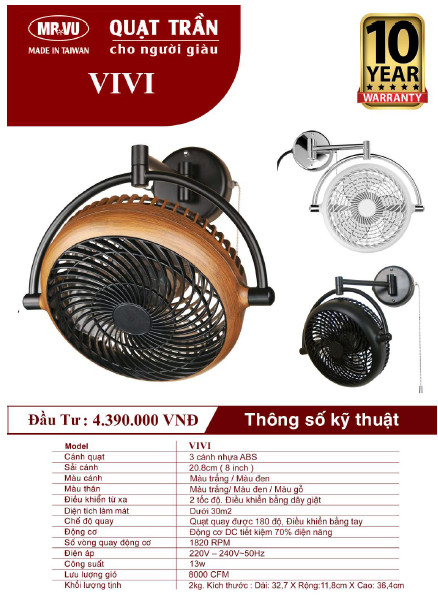 Quạt Trần Cho Người Giàu MR.VŨ VIVI