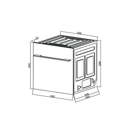 Máy Rửa Chén Malloca WQP6-87CP