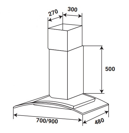 Máy Hút Mùi KAFF KF-GBT9007