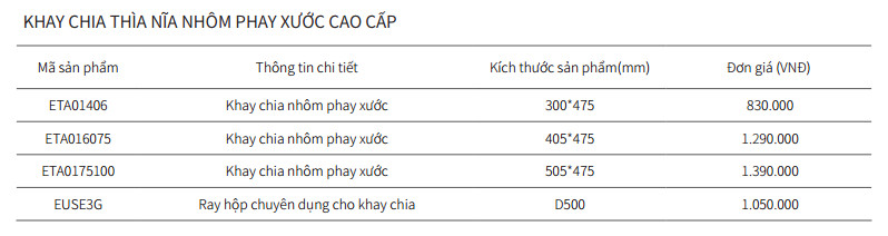 Khay Chia Thìa Nĩa EUROGOLD ETA0175100