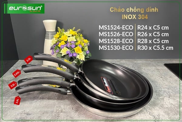 Chảo Chống Dính EUROSUN MS1526-ECO