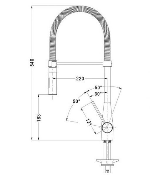 Vòi Rửa DUDOFF SWAN TOP 527