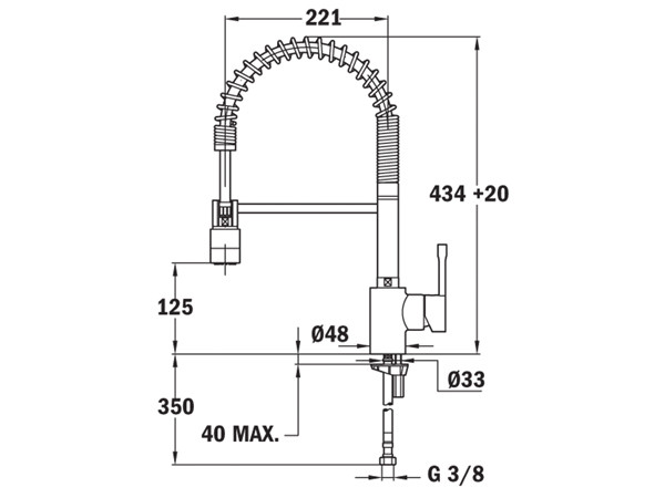Vòi rửa TEKA MEASTRO ARK 937