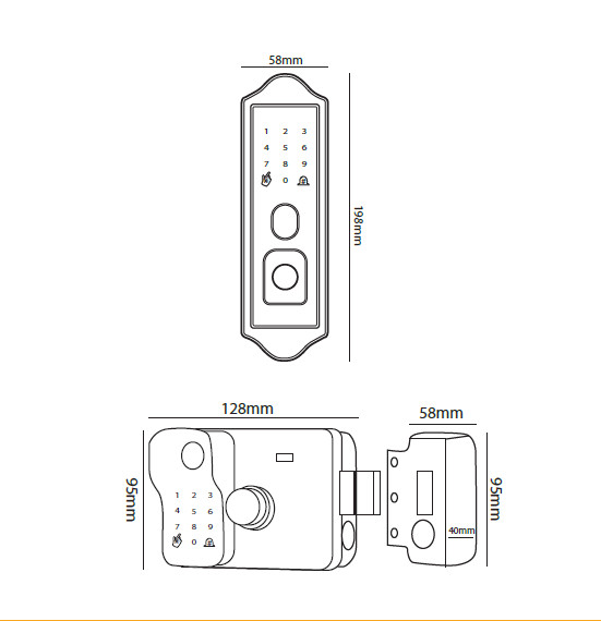Khóa Điện Tử HUBERT HB CCI3 EU