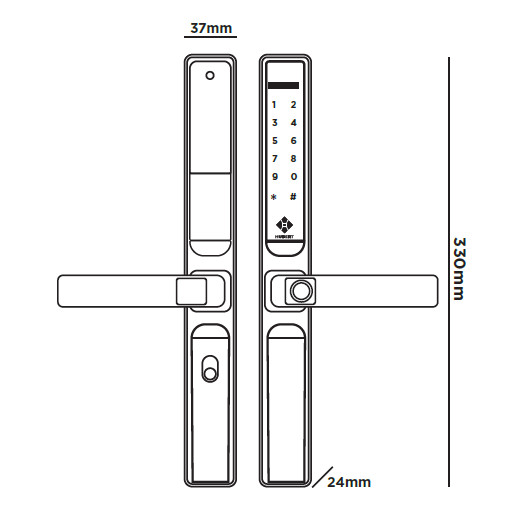 Khóa Điện Tử HUBERT HB CNI3 EU