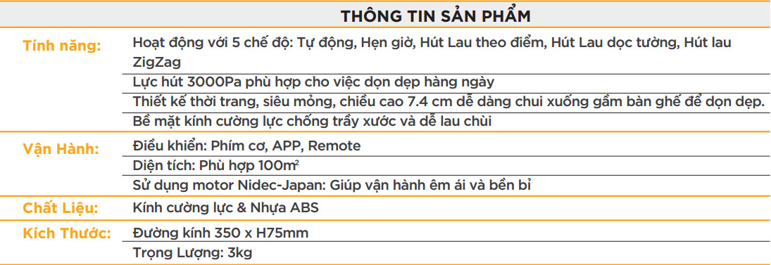 Robot Hút Bụi Lau Nhà Hubert HB-D68